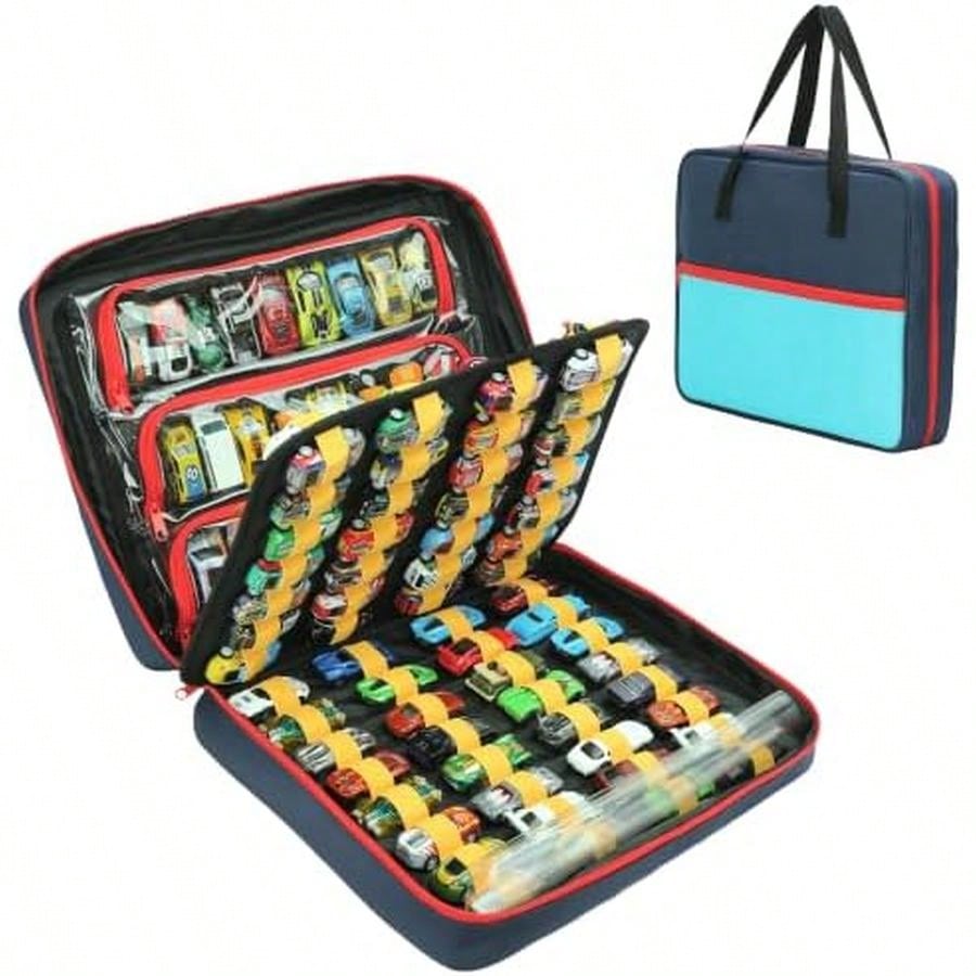 Kids Storage Toys - 120 Toy Car Storage Case For