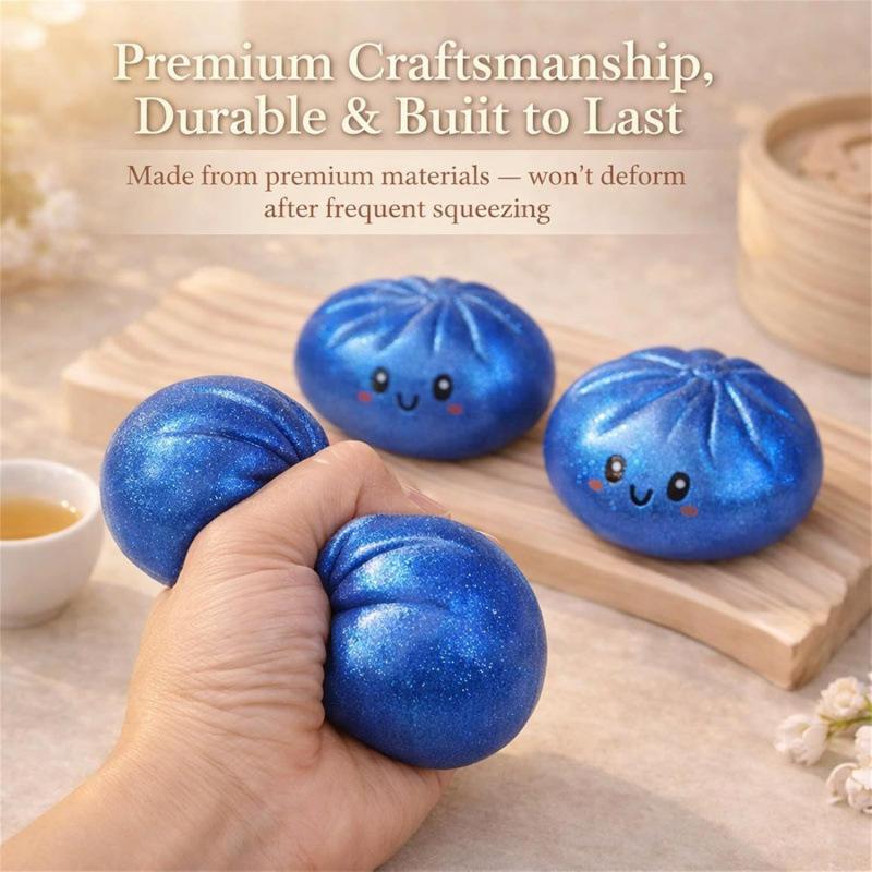Kids Toys Dumplings - ★▲Squishy Dumpling Toy Glitter Stress Relief