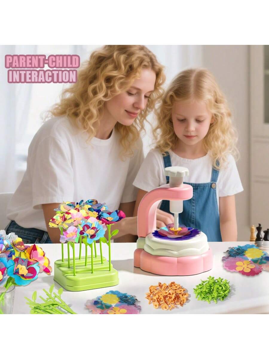 Kid Toys And Craft - Kids Flower Craft Kit with Press