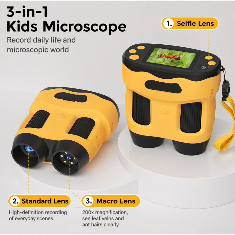 4K 1000X Microscope Camera Dig - đánh giá và giá Kids Toys Top View