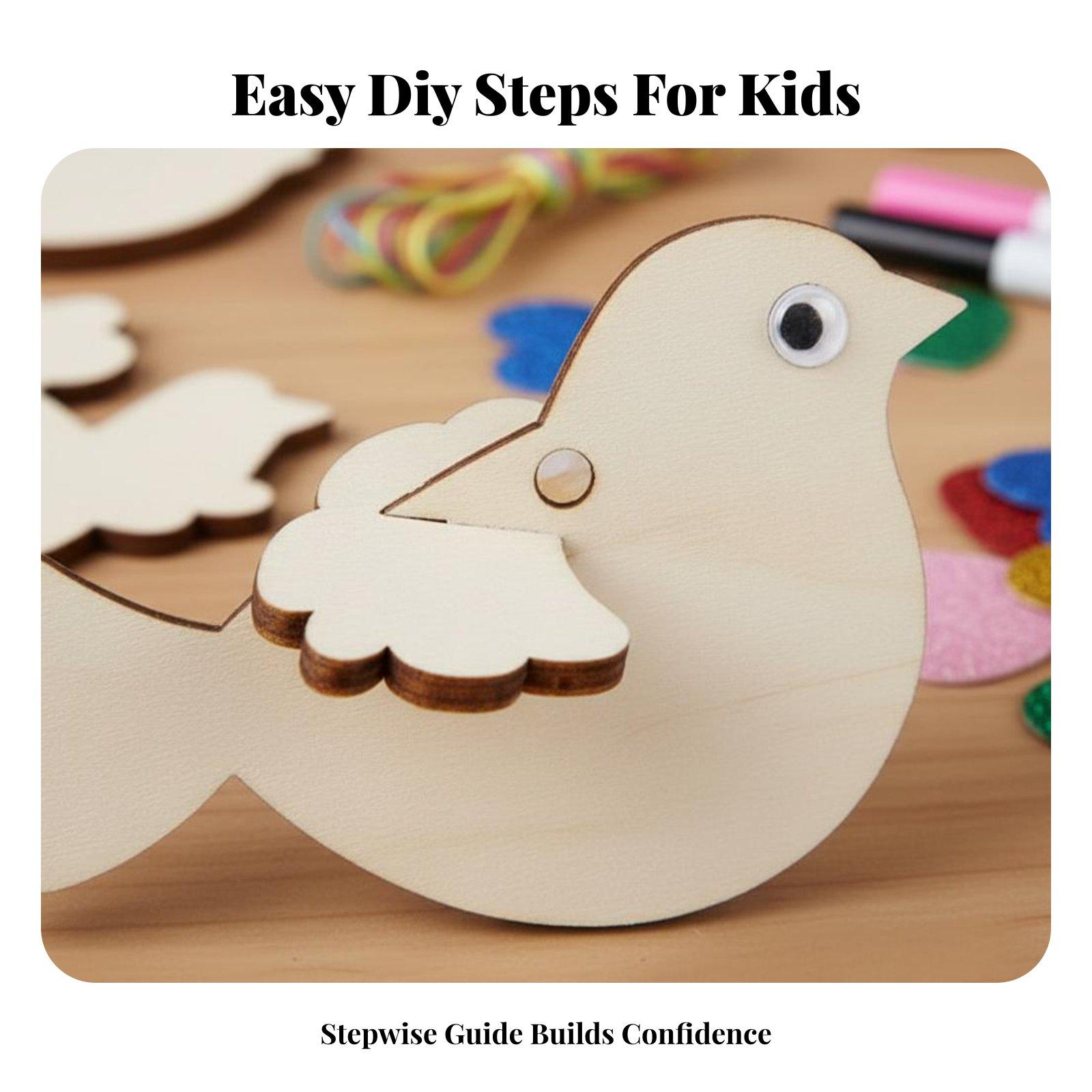 Wooden Bird Ornament DIY Craft - đánh giá và giá Kid Toys And Craft