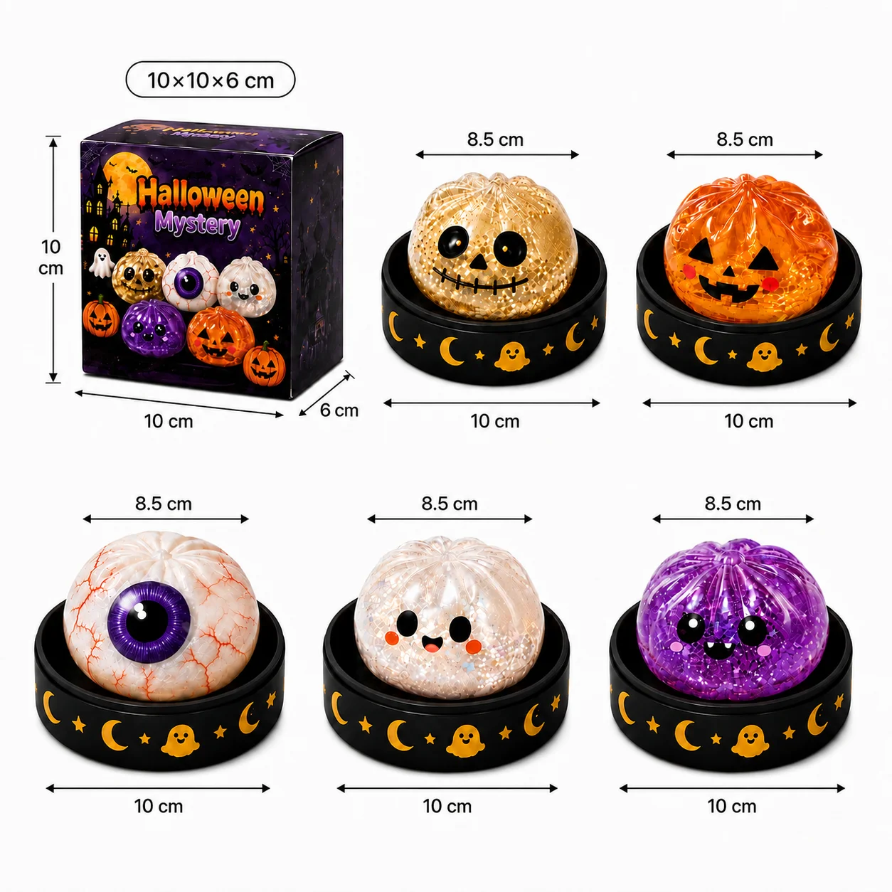 8.5CM  Halloween Ghost Dumplin - đánh giá và giá Kids Toys Dumplings