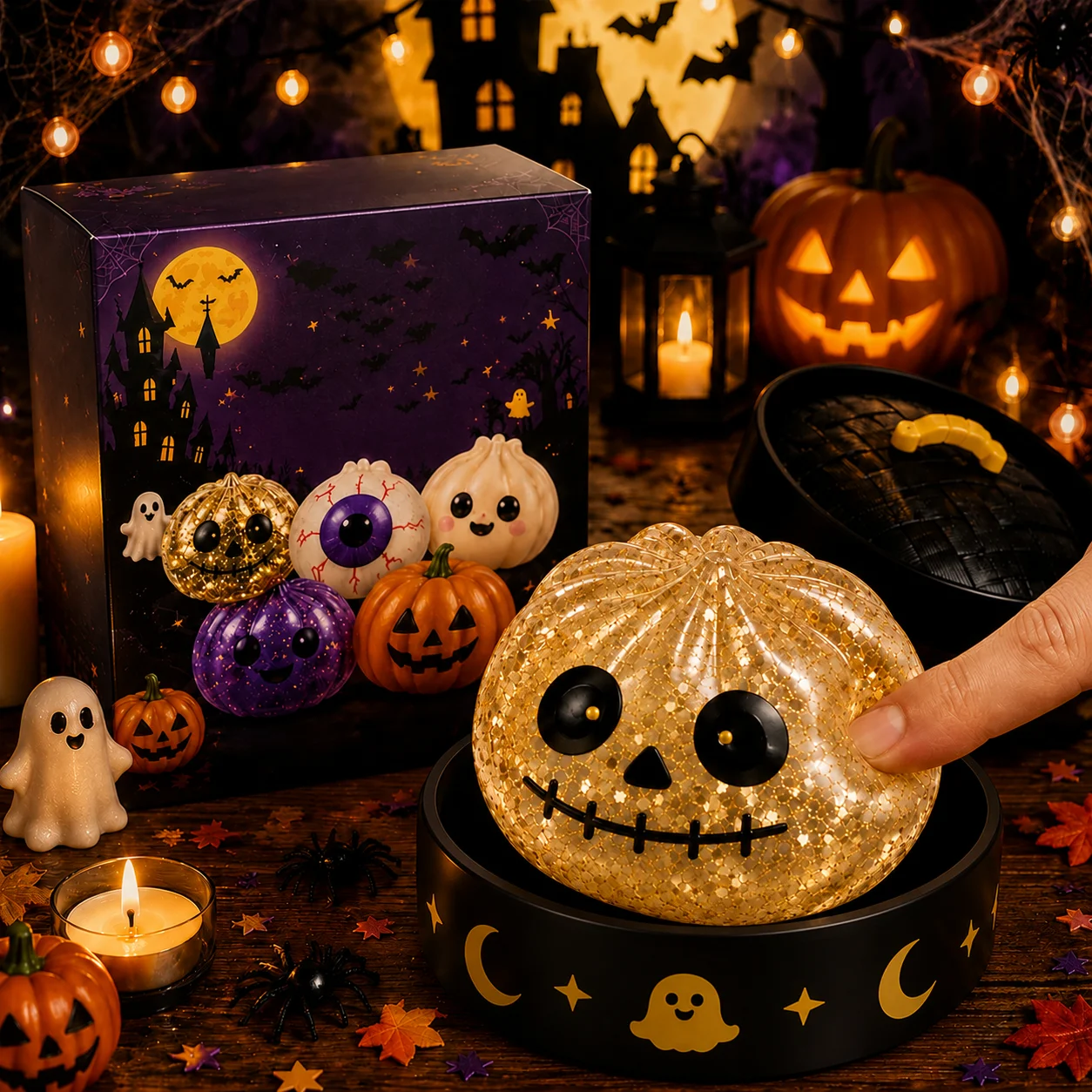 8.5CM  Halloween Ghost Dumplin - đánh giá và giá Kids Toys Dumplings