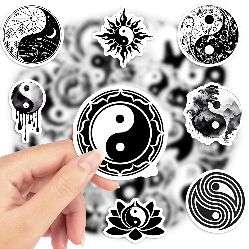 Chinese Yin Yang Stickers Bala - đánh giá và giá Kids Toys Laptop