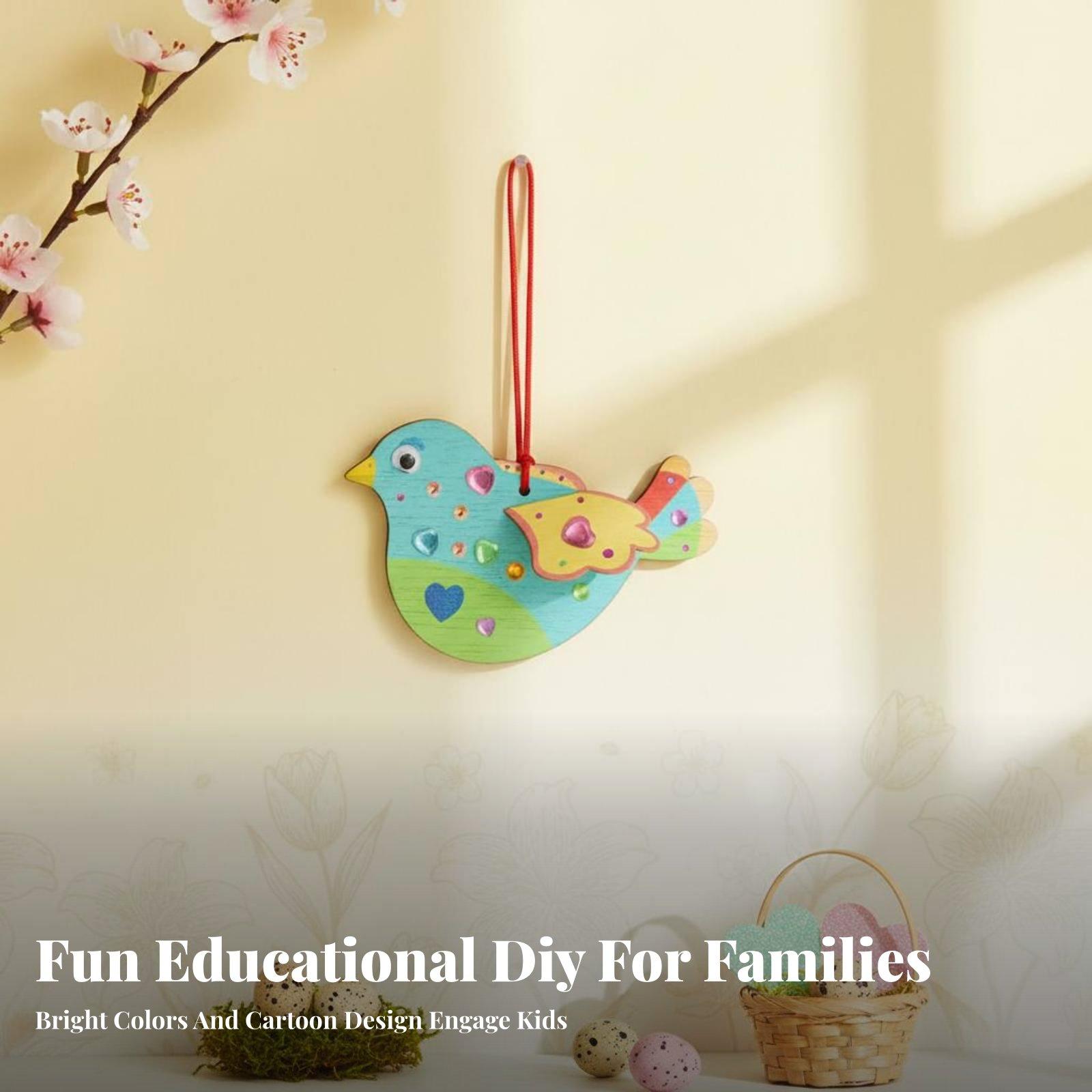 8 Pieces 3D Wooden Bird Craft  - đánh giá và giá Kid Toys And Craft