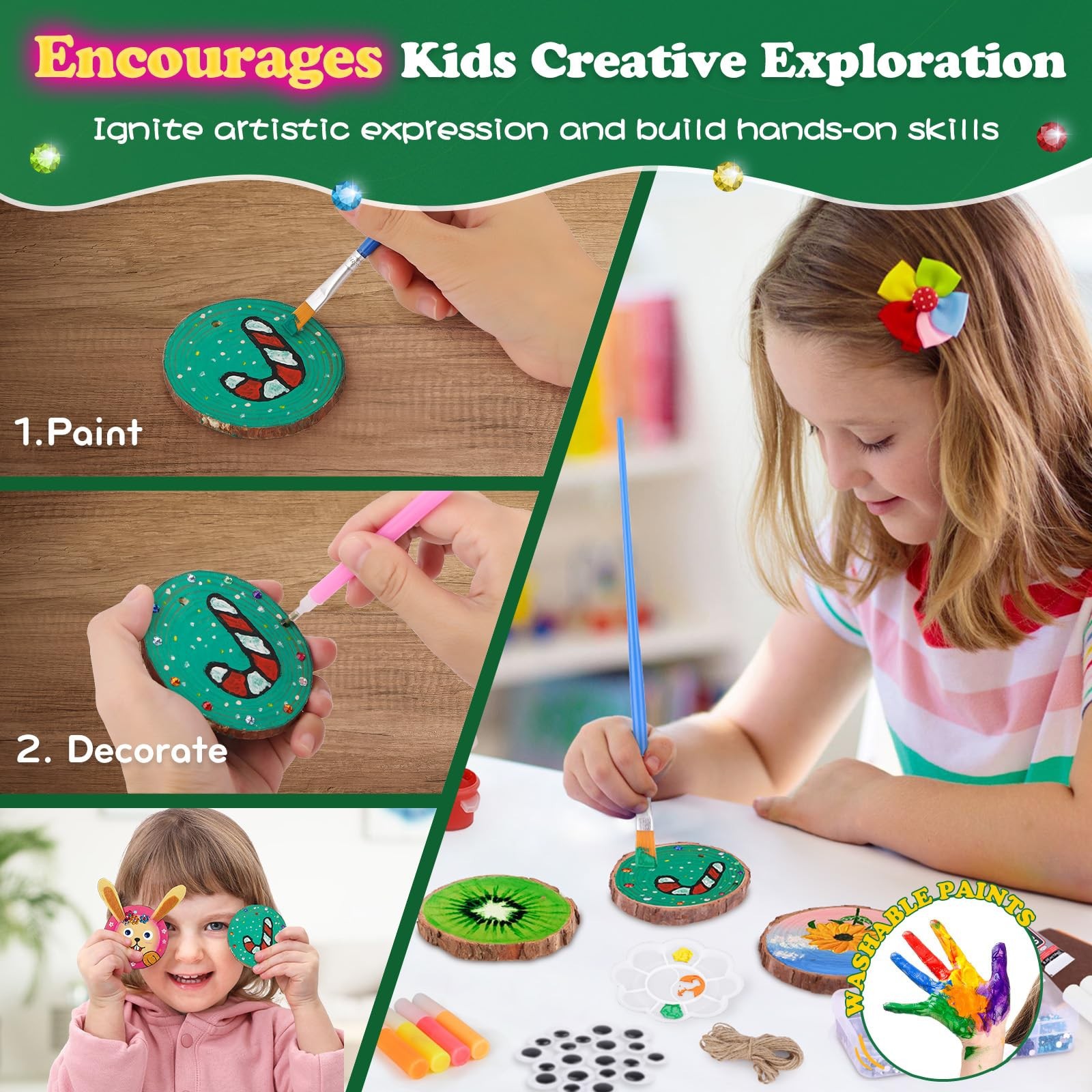Kids Glow in Dark Wood Paintin - đánh giá và giá Kid Toys And Craft