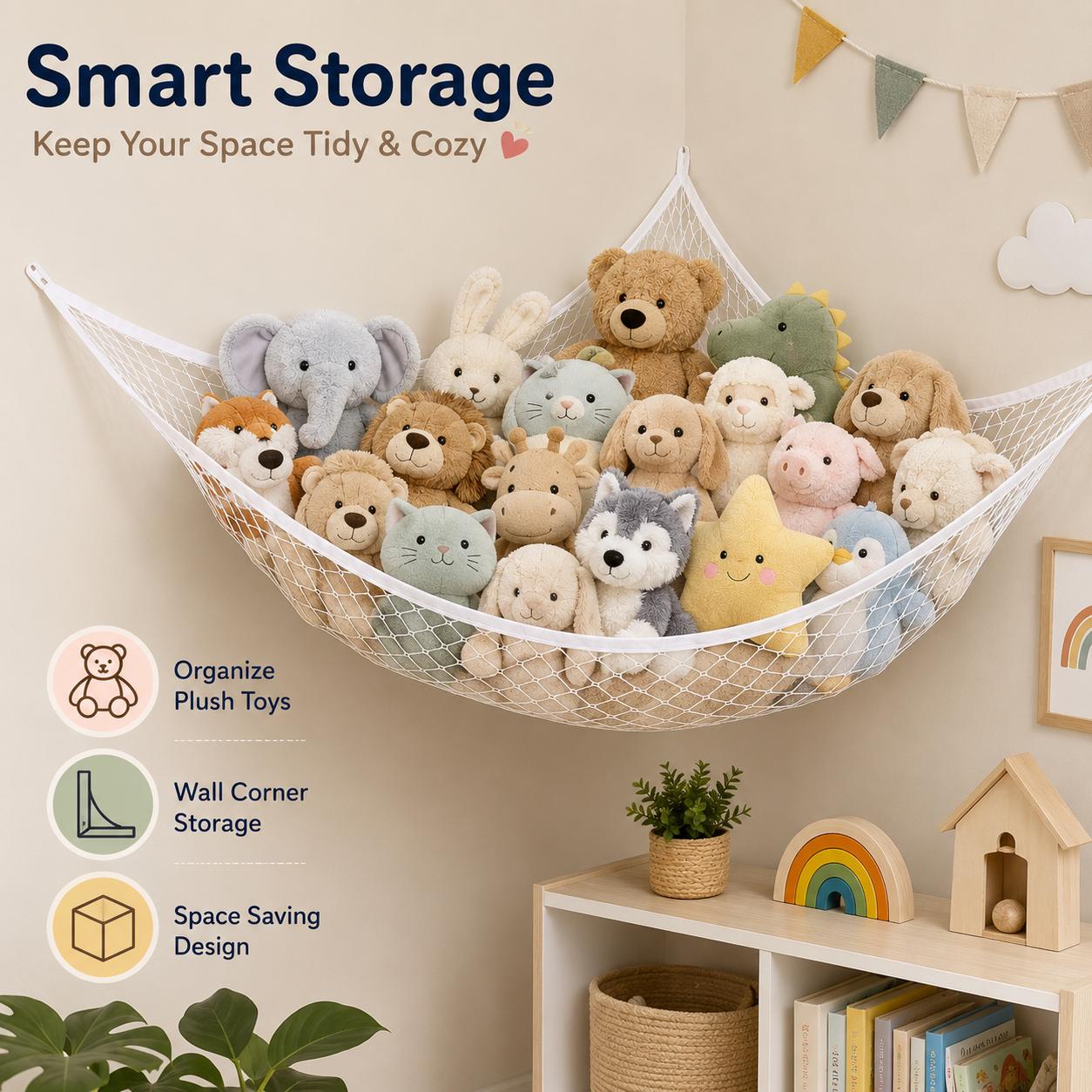 Mesh Toy Storage Hammock Hangi - đánh giá và giá Kids Storage Toys