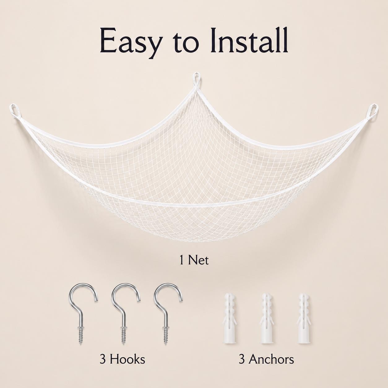 Mesh Toy Storage Hammock Hangi - đánh giá và giá Kids Storage Toys