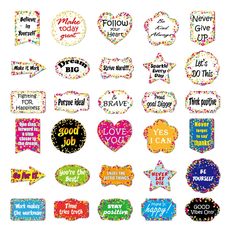 30PCS Motivational Phrases Ser - đánh giá và giá Kids Toys Quotes