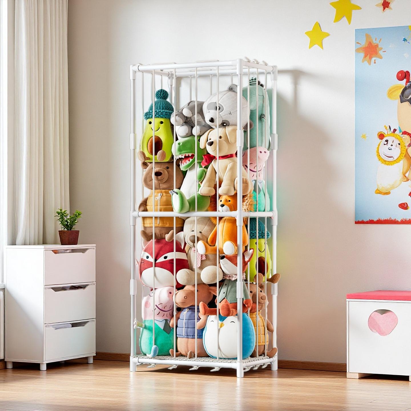 Vertical Stuffed Animal Storag - đánh giá và giá Kids Storage Toys