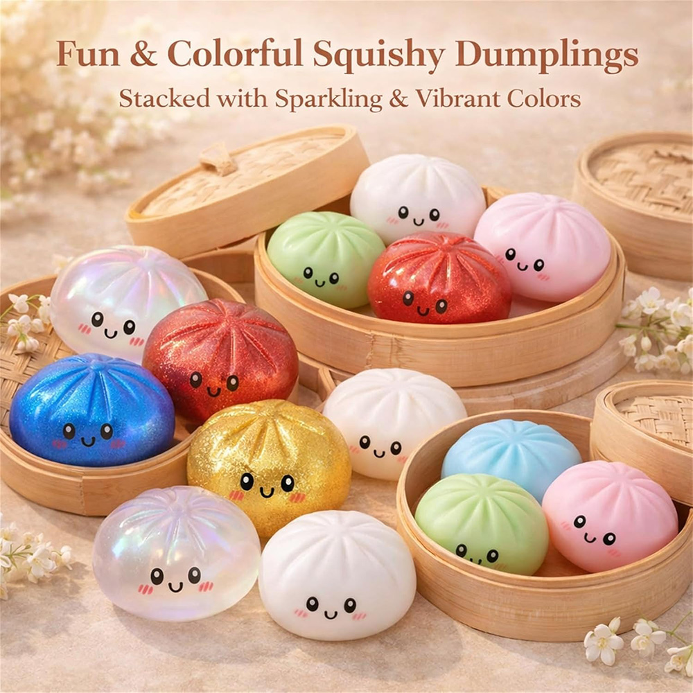 Hot Cute Dumpling Squishy Toy  - đánh giá và giá Kids Toys Dumplings