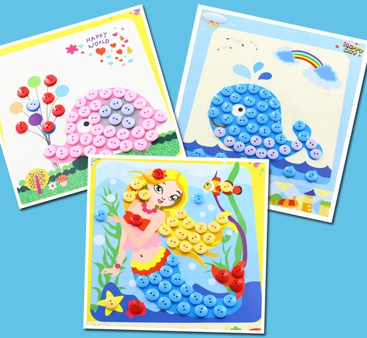 5Pcs/set Children DIY Button S - đánh giá và giá Kid Toys And Craft